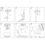Isyluce 965 Lampada da parete orientabile, Bianca, 12W, Luce calda, Fascio luce regolabile 18-45 gradi