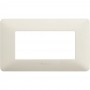 Placca Bticino Matix AM4804BCN 4 moduli Cenere, Tecnopolimero, Serie Civili, MADE IN ITALY