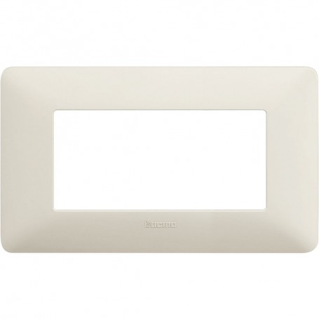 Placca Bticino Matix AM4804BCN 4 moduli Cenere, Tecnopolimero, Serie Civili, MADE IN ITALY