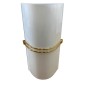 Lampada da parete Vintage Bianca e Oro, 2 E14, Diffusore in vetro, Struttura in metallo, Originale Anni 70/80/90