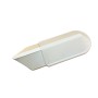 Luminance Plato 3977 Applique Bianco, 1 PL 9W, Diffusore in Vetro bianco, IP21, MADE IN ENGLAND, Vintage