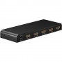 Splitter HDMI 4 Porte 4K Ra.El.Con 58482, 1 Ingresso, Supporta 4K 2160p, Ideale per PC, DVR e Blu-Ray