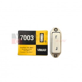 Vimar 7003 Invertitore 10A, Bianco, Basculante, 1 Modulo, 250V, MADE IN ITALY