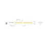 Lampo REELCOB13WIP20BC Striscia LED COB 24V Dimmerabile Luce Calda, 13W/Metro, 1460 Lumen/Metro, IP20