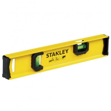 Stanley STHT1-43118 Livella Stanley 30 cm, 2 Bolle, Profilo liscio, Estremità rivestite in gomma