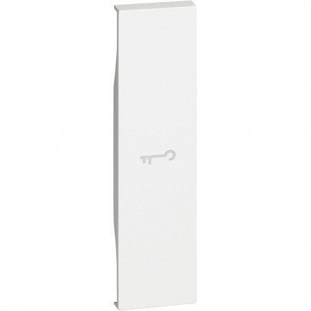 Bticino Living Now KW01F Cover con simbolo Chiave, Bianca, 1 Posto, Illuminabile, MADE IN ITALY