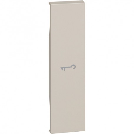 Bticino Living Now KM01F Cover con simbolo Chiave, Sabbia, 1 Posto, Illuminabile, MADE IN ITALY
