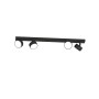 Toplight Edra Barra 4 Spot Neri Orientabili da parete e soffitto, 4 GX53, Struttura in metallo, IP20, Moderno