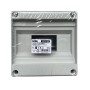 FAEG FG14108 Centralino da parete 4-8 Moduli DIN con barra in metallo, IP40, Senza portello, Grigio RAL 7035, Tecnopolimero