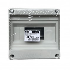 FAEG FG14108 Centralino da parete 4-8 Moduli DIN con barra in metallo, IP40, Senza portello, Grigio RAL 7035, Tecnopolimero