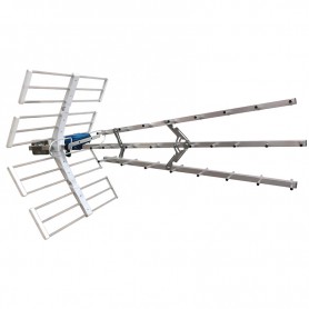Maxital ECO45-5G Antenna Digitale Terrestre Full HD DVB-T2, Filtro 5G, UHF, 27 Elementi, Guadagno 15-17 dBi