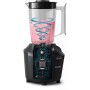 Philips HR2041/41 Frullatore Serie 3000 450W con borraccia, Recipiente 1,9L, Lame in acciaio Inossidabile, Tritaghiaccio, Nero
