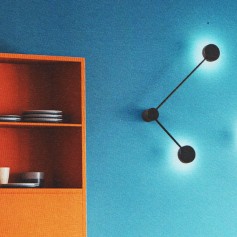 Isyluce Eclipsia 742B Lampada Parete Soffitto Nera, 2 GX53, Luce diretta o indiretta, Struttura in metallo, Moderna