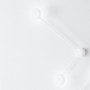 Isyluce Eclipsia 742 Lampada Parete Soffitto Bianca, 2 GX53, Luce diretta o indiretta, Struttura in metallo, Moderna