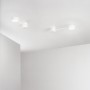 Isyluce Eclipsia 742 Lampada Parete Soffitto Bianca, 2 GX53, Luce diretta o indiretta, Struttura in metallo, Moderna