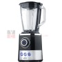 DCG UM1375 Frullatore Bicchiere in Vetro 1.5L, 1300W, 4 Lame Inox, 3 Velocità + Pulse, Tritaghiaccio, Nero