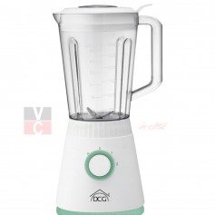 DCG UM1380 Frullatore Bicchiere in plastica 1.5L, 600W, Lame Inox, 2 Velocità + Pulse, Struttura in plastica