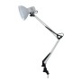 MED 6601-B Lampada da scrivania con morsetto, Orientabile, 1 E27, Bianca, Struttura in metallo