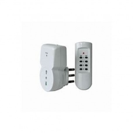 Presa Bipasso con Telecomando Proxe 710001, Spina 16A, Trasmissione fino a 20 metri, Potenza massima 3600W, Bianca