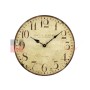 Lowell 21410 Orologio da parete con decoro antichizzato Vintage, Cassa in MDF, Diametro 34 cm