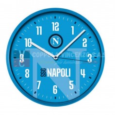 Orologio SSC Napoli Ufficiale Originale Lowell 00875NA1 da parete, Movimento continuo silenzioso, Cassa in ABS, Diametro 30 cm
