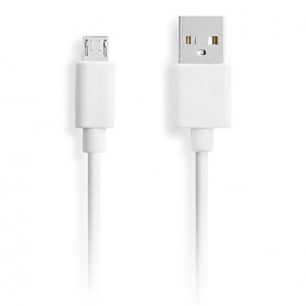 Telecustodia CDCUSBMICRO Cavo Micro USB per Ricarica e Trasferimento Dati, 1.5A, Bianco, 100 cm