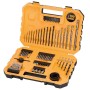DeWALT DT71566-QZ Set 100 pezzi con punte per forare e avvitare, Seghe a tazza, Svasatura, Porta Punte