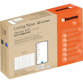 Starter Kit Bticino Living Now K3010KIT per gestire luci, tapparelle e prese, Gateway + Comandi connessi