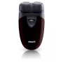 Philips PQ206 Rasoio a batterie, Lame autoaffilanti, Testine a sospensione indipendente, 2 AA Non incluse