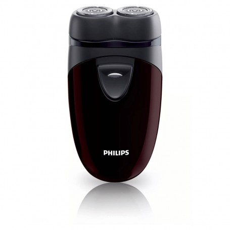 Philips PQ206 Rasoio a batterie, Lame autoaffilanti, Testine a sospensione indipendente, 2 AA Non incluse