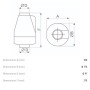 Aspiratore Vortice 10904 Axial K da condotto, Diametro 100 mm, Centrifugo, 135 m3/h, MADE IN ITALY