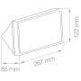Lampo ECOR270BIMC Lampada da parete Tricolor, 24W LED, Bianca, 2391 Lumen, Luce calda-Naturale-Fredda, IP65