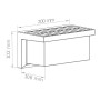 Lampo FSENAPRTBN Applique con pannello solare e sensore PIR, 4W, IP54, Nero, 12 ore autonomia, 550 Lumen, Luce Naturale