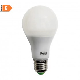 Beghelli 56169 Lampada LED E27 22W Luce fredda, 2500 Lumen, 6500K, Goccia, Apertura luce 270 Gradi