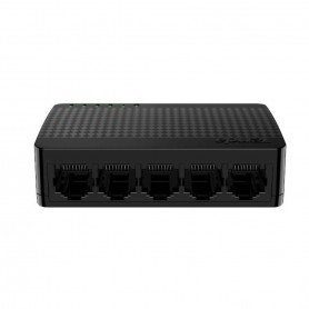 Tenda SG105M Switch Hub 5 Porte LAN Ethernet 10-100-1000 Mbps Auto regolanti, Installazione rapida e semplice, Nero