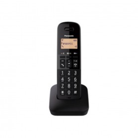 Panasonic KX-TGB610JT Telefono Cordless con blocco chiamate indesiderate, Pulsanti grandi, Display, Nero