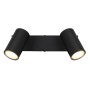 Globo Robby 57911-2B Barra 2 Spot orientabili, 2 GU10, Nero, Particolare cromo, Struttura in metallo, Moderno