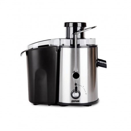 Zephir ZHC48 Centrifuga Professionale Acciaio, 450W, 2 Velocità + Pulse, Separa succo e polpa, Contenitore 500 ml