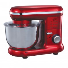 DCG KM1401 Impastatrice Planetaria Rossa Ciotola Inox 4.5L, Monta Impasta e mescola, 1000W, 6 Velocità + Pulse