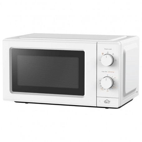 DCG MWG819 Forno Microonde 19 litri, Timer 30 minuti, Funzione scongelamento, Bianco, Diametro piatto 24,5 cm