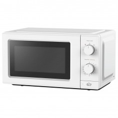 DCG MWG819 Forno Microonde 19 litri, Timer 30 minuti, Funzione scongelamento, Bianco, Diametro piatto 24,5 cm