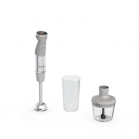 Moulinex DD672B10 Quickchef+ Frullatore Immersione Tritatutto 500 ml, 1000W, Asta e lame Acciaio Inox, 20 velocità