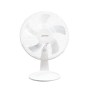 Zephir PBI405 Ventilatore da tavolo, 5 Pale, Diametro 40 cm, 45W, 3 Velocità, Oscillazione laterale, Inclinabile, Bianco
