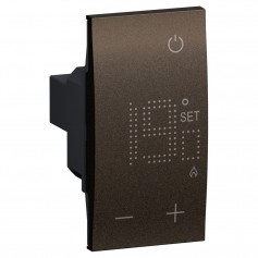 Bticino Living Now KB4441 Termostato Ambiente Bronze per riscaldamento e condizionamento elettronico, 2 Moduli, MADE IN ITALY