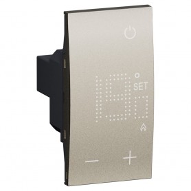 Bticino Living Now KB4441 Termostato Ambiente Bronze per riscaldamento e condizionamento elettronico, 2 Moduli, MADE IN ITALY
