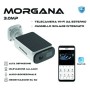 Bravo Morgana Telecamera Ricaricabile con pannello solare Wi-Fi 3MP, Audio bidirezionale, Registrazione su SD