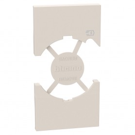 Cover Bticino Living Now KM68, Sabbia, Per Presa Schuko + USB C, 2 Moduli, Serie Civili, MADE IN ITALY