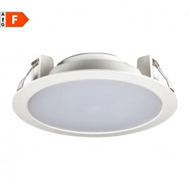 Beghelli Elplast 71057 Faro LED Incasso 25W, 2250 Lumen, Luce naturale, IP40, Apertura luce 100 gradi, 220V