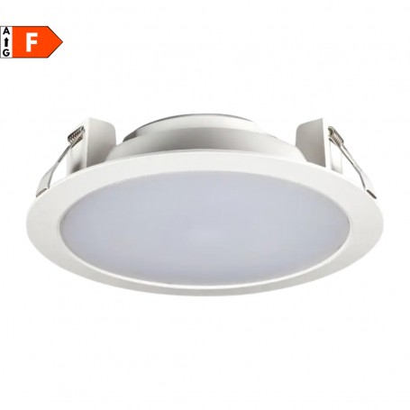Beghelli Elplast 71057 Faro LED Incasso 25W, 2250 Lumen, Luce naturale, IP40, Apertura luce 100 gradi, 220V