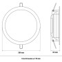 Beghelli Elplast 71057 Faro LED Incasso 25W, 2250 Lumen, Luce naturale, IP40, Apertura luce 100 gradi, 220V